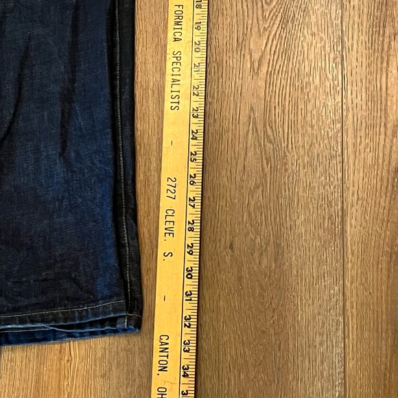 TAYLOR STITCH Selvedge Denim Blue Jeans Mens 32x33 Dark Wash SLIM Fit Button Fly - Picture 15 of 16